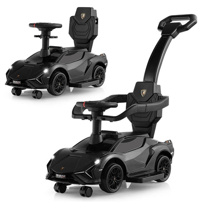 3-in-1 Ride On Push Car with Removable Guardrails and Handle
