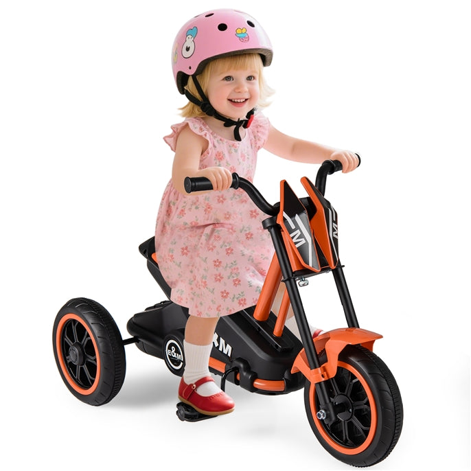 3-Wheel Toddler Bike with Foot Pedals and Steering Handlebars