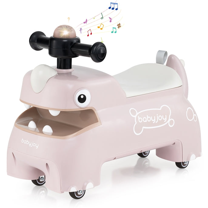 Toddler Ride on Toy with Under Seat Storage with Music and Lights