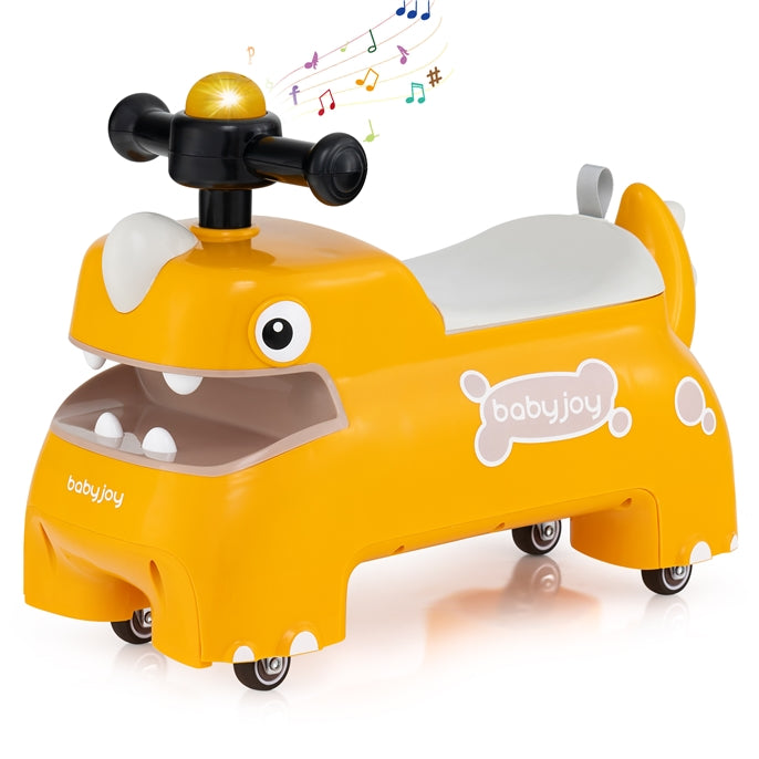 Toddler Ride on Toy with Under Seat Storage with Music and Lights