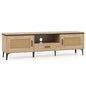 TV Stand with 2 Cabinets and Storage Drawer
