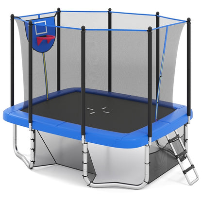 Rectangle Outdoor Trampoline 317 x 255 cm Backyard Trampoline