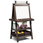 Double Sided Blackboard and Magnetic Whiteboard Easels with Paper Roll