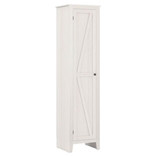 Tall Storage Cabinet with Four Shelves and Single Door
