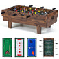 4 in 1 Combo Game Table Set Foosball Table with Billiards