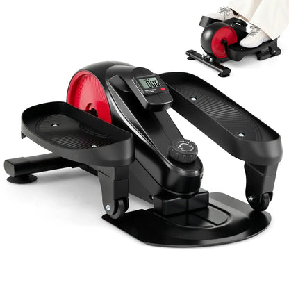 Under Desk Elliptical Pedal Exerciser Adjustable Magnetic Resistance