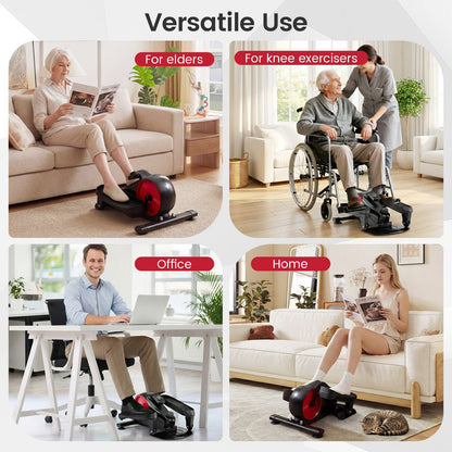 Under Desk Elliptical Pedal Exerciser Adjustable Magnetic Resistance