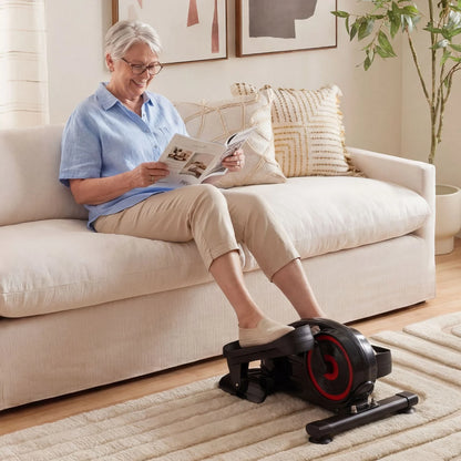 Under Desk Elliptical Pedal Exerciser Adjustable Magnetic Resistance and Whisper Quiet