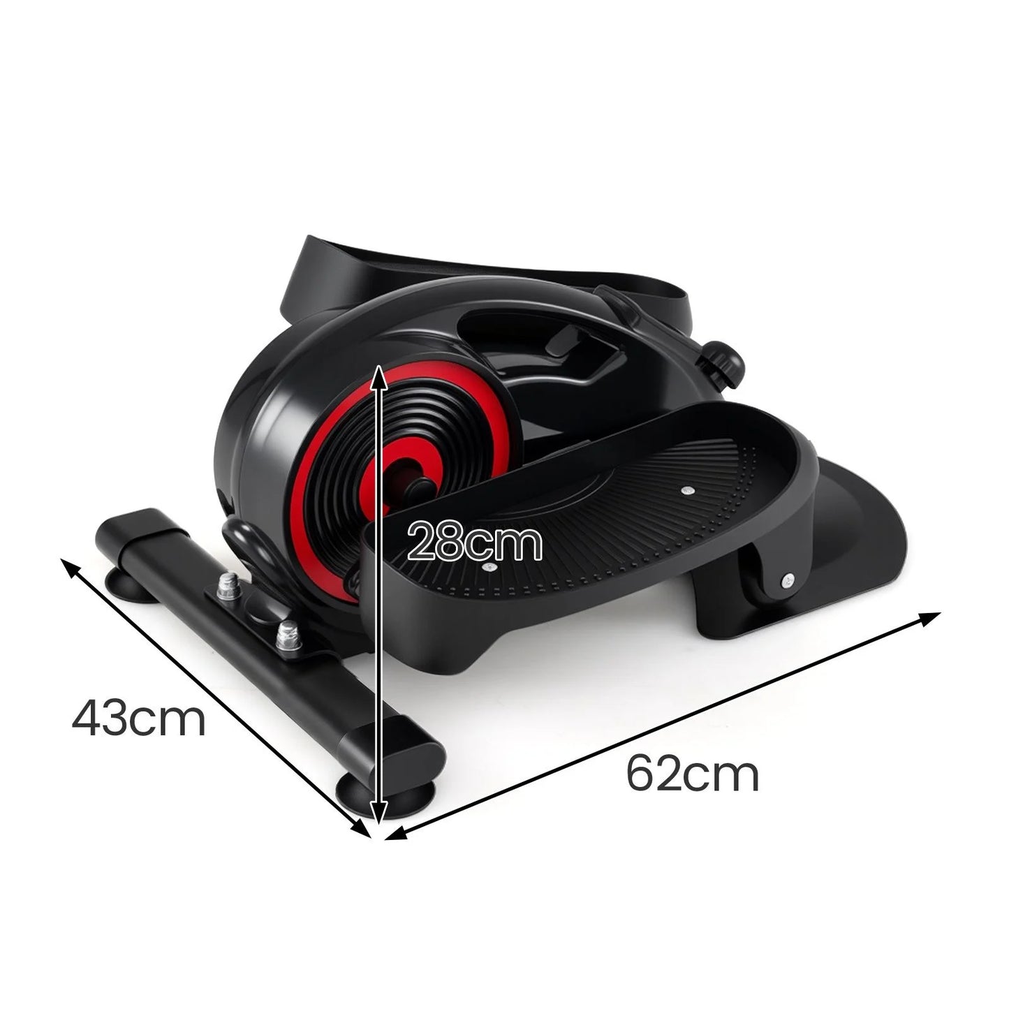 Under Desk Elliptical Pedal Exerciser Adjustable Magnetic Resistance and Whisper Quiet