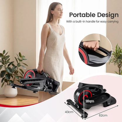 Under Desk Elliptical Pedal Exerciser Adjustable Magnetic Resistance and Whisper Quiet