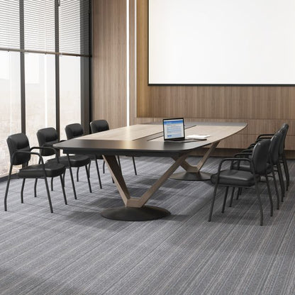 Set of 2 Waiting Room Chairs with Integrated Armrests No Wheels