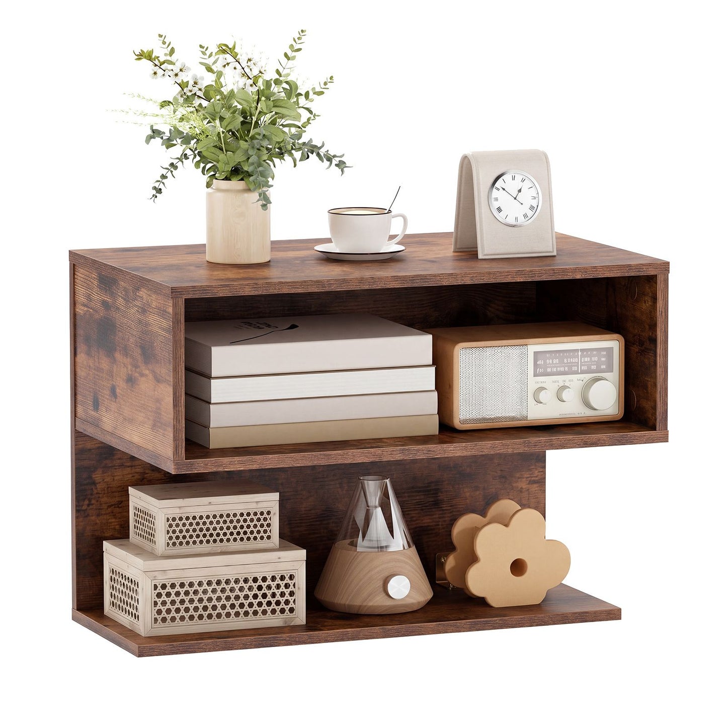 Floating Bedside Table, Wall Mounted Nightstand