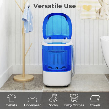 2.5 kg Capacity Portable Mini Washing Machine with Spin Tub and Drain Hose