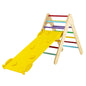 Giantex  Toddler Climbing Frame Kids Wooden Montessori Triangle Climber with Double Sided Ramp