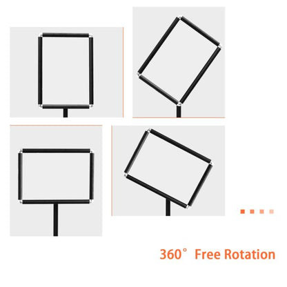 A3 Adjustable Poster Stand with Adjustable Height and 360° Rotation