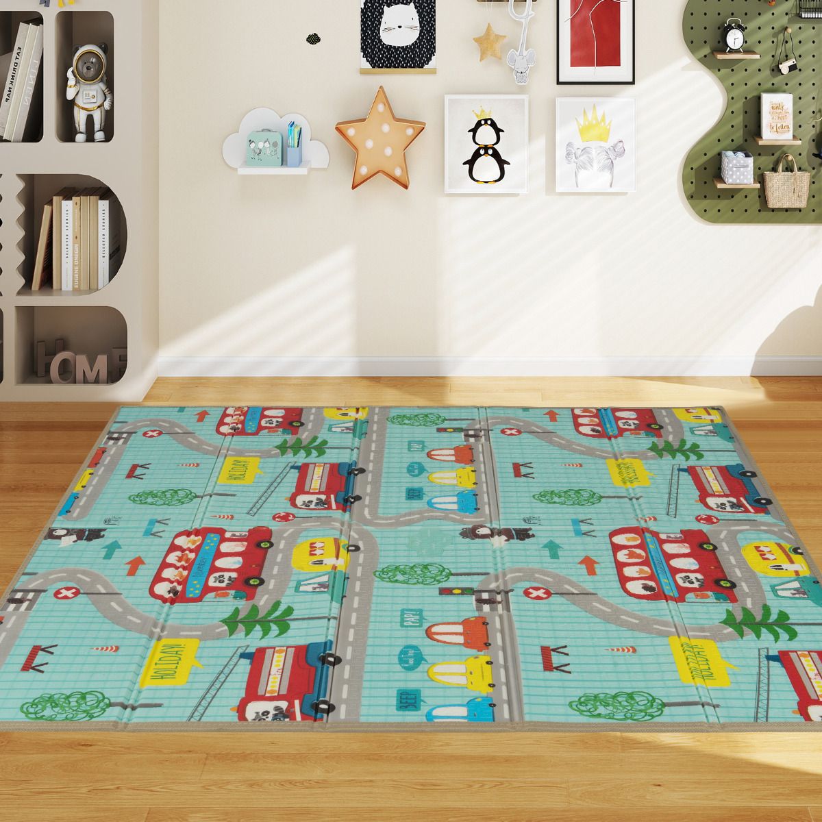 Baby Play Mat 178 x 148 cm Foldable Baby Activity Mat for Floor