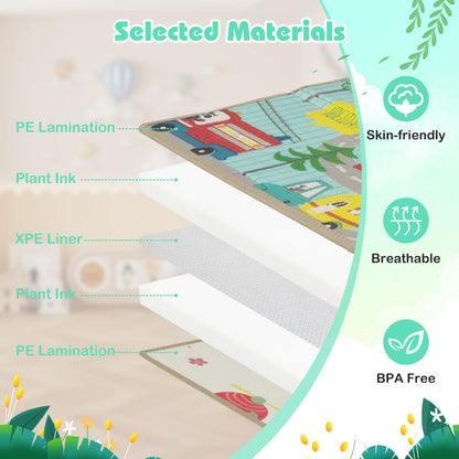 Baby Play Mat 178 x 148 cm Foldable Baby Activity Mat for Floor