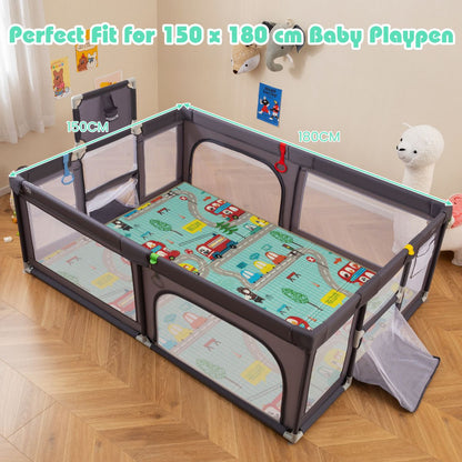 Baby Play Mat 178 x 148 cm Foldable Baby Activity Mat for Floor
