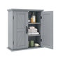 Bathroom Wall Cabinet with 2 Doors and Adjustable Shelves