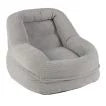 Boneless Floor Single Sofa Chair with Soft Stripe Corduroy Cover