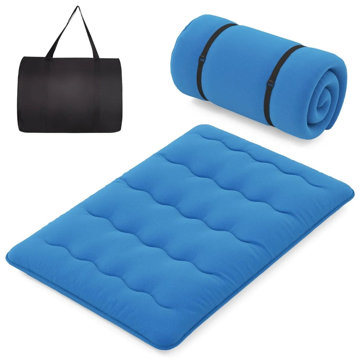 Japanese Floor Mattress with Washable Cover and Carry Bag