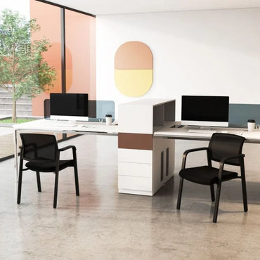 Waiting Room Chairs Set of 2 with Armrests