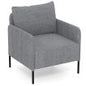 Chenille Single Seat Sofa with Cushion and Adjustable Foot Pads