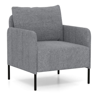 Chenille Single Seat Sofa with Cushion and Adjustable Foot Pads