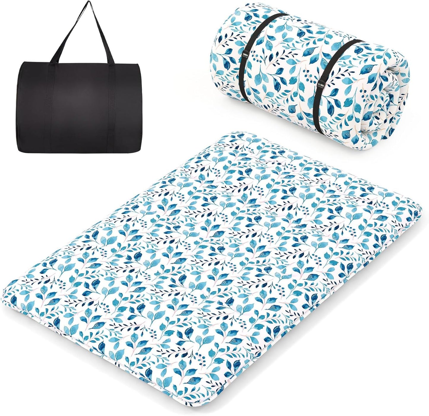 Japanese Floor Mattress with Washable Cover and Carry Bag