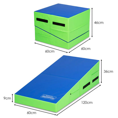 Sports Incline Wedge Folding Yoga Gymnastic Tumbling Mat