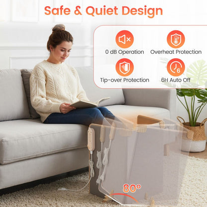 Electric Foot Leg Ankle Warmer with 3-Level Thermostat and 4H Timer