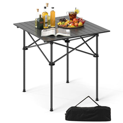 Folding Roll-up Aluminium Camping Table for 4
