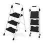 Folding Step Stool with Cushioned Handrail and Wide Anti-Slip Pedal