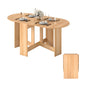 GiantexUK Wooden Kitchen Dining Table, Indoor & Outdoor Folding Drop Leaf Desk