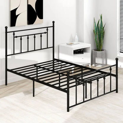 Single/Double/King Size Metal Bed Frame with Headboard