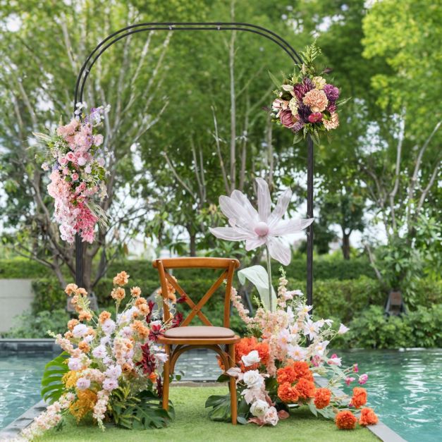 Garden Arch Trellis Grape Vine Flower Support for Lawn Patio