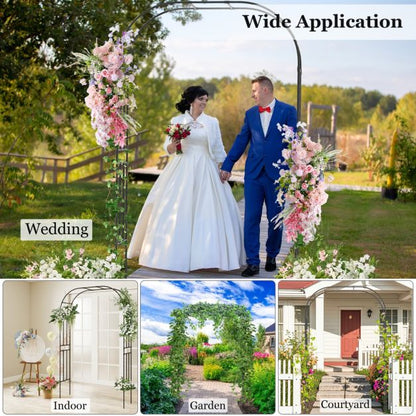 Garden Arch Trellis Grape Vine Flower Support for Lawn Patio
