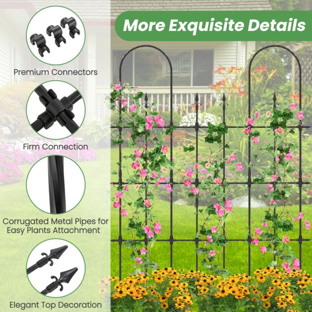 146 cm L x 186 cm H Garden Rose Arch Trellis for Climbing Plants