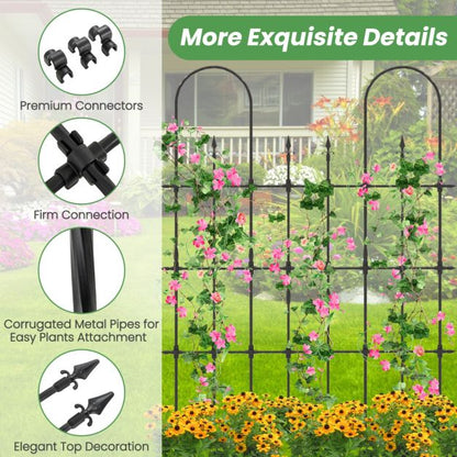 146 cm L x 186 cm H Garden Rose Arch Trellis for Climbing Plants