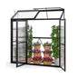 180 CM x 52 CM Greenhouse Walk-in Greenhouse with Lockable Doors