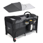 Foldable Pack and Play with 5 Adjustable Heights and Changing Table