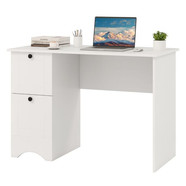 Home Office Writing Desk with 2 Drawers