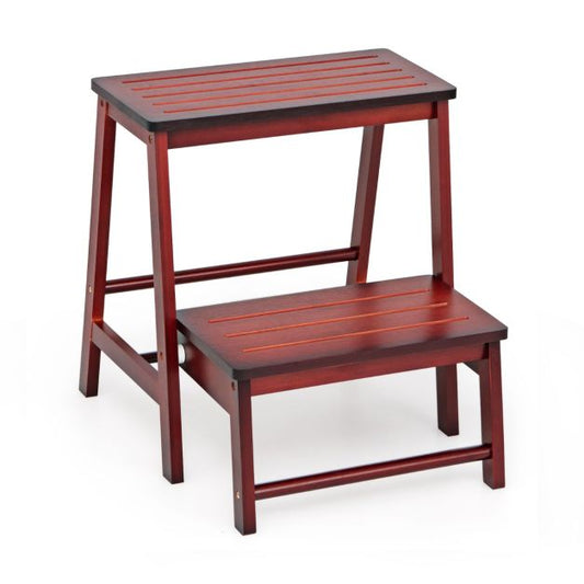 Bamboo Footstool with 2 Steps