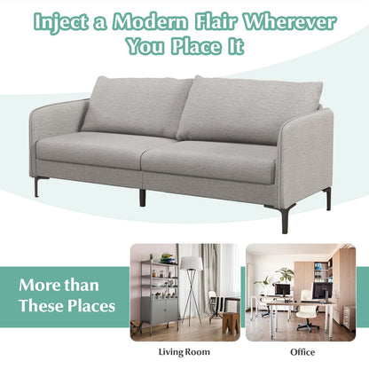 Modern Loveseat 3-Seater Upholstered Sofa with Washable Cushion Covers