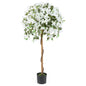 130cm Artificial Azalea Tree with 576 Flowers 288 Leaves and Wood Trunk