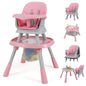 16 in 1 Convertible Highchair/Table Chair Set/Building Block Table/Booster Seat with Removable Tray