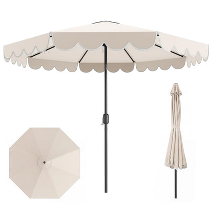 3M Garden Parasol, 8 Ribs Heavy-Duty Sun Shade Canopy