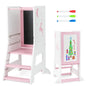 Height Adjustable Toddler Kitchen Learning Tower with Safety Rail