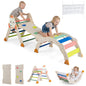 Toddler Climbing Frame, 8-in-1 Wooden Kids Climber with Arch