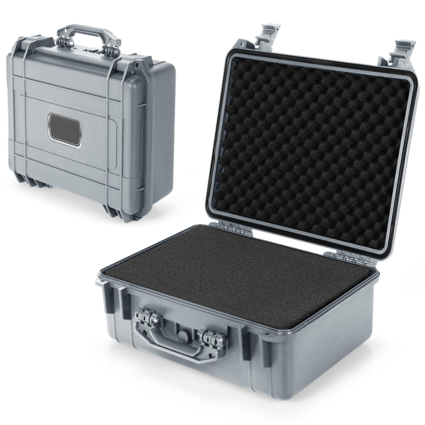 GiantexUK Waterproof Hard Case, Protective Camera Case with Customized Foam